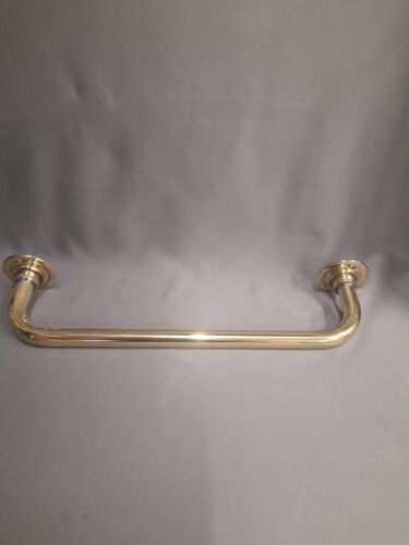 BRASS TOWEL RAIL, BARE POLISHED BRASS 39 CM  LENGTH 2 AVAILABLE  - Afbeelding 1 van 10
