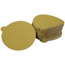 USC GOLD PRO 180 Grit, 6" Dia Adhesive-Back Sandpaper, 100 Pk #USC-180