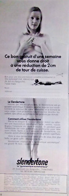 WERBUNG 1978 SLENDERTONE REDUZIERUNG UM 2 CM OBERSCHENKELUMFANG - NACKTE BRÜSTE