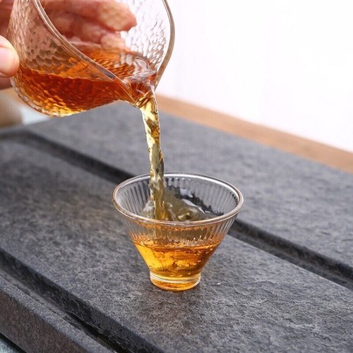 multi size black stone tea tray simple pattern water draining tea boat on sales - Picture 7 of 12