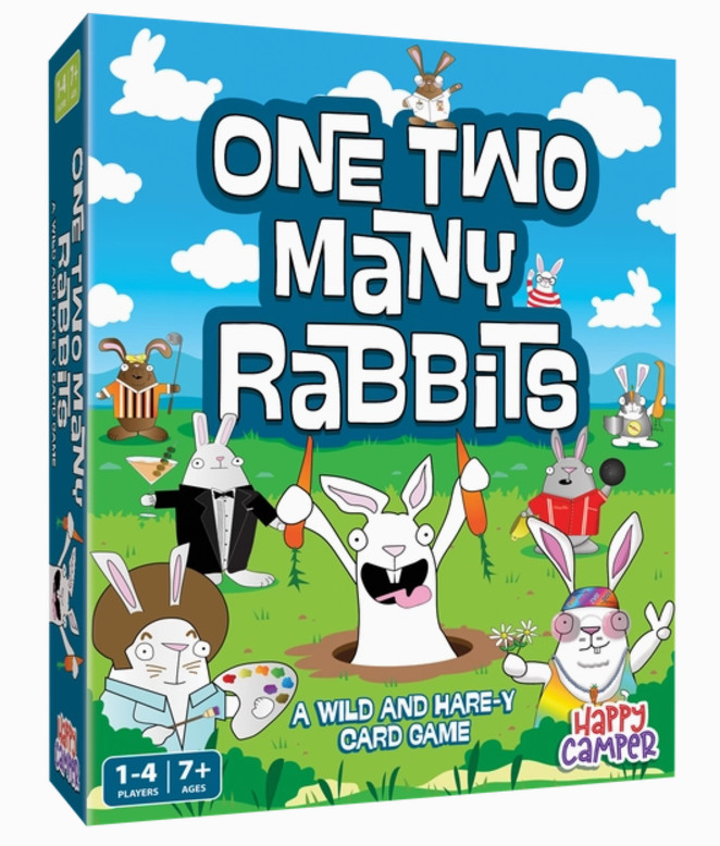 Один, Два, Много кроликов, Дикая и заячья карточная игра Счастливая семья кемперов 1 и 2 Тоже