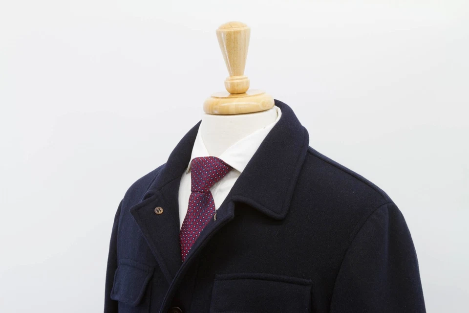 NWT $5995 Brunello Cucinelli 100% Virgin Wool Coat W/Detachable Puffer Vest A232 - Image 3 of 4