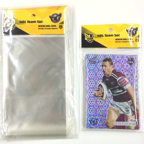 TEAM BAGNRL Trading Card OPP Team Bags with Club logo Pack (50) x 2MANLY 9316818002138 eBay