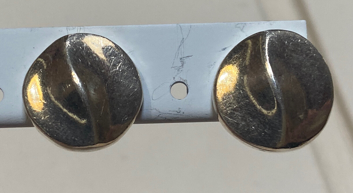 Simple Sterling Silver Stud Small Wave Earrings- … - image 7