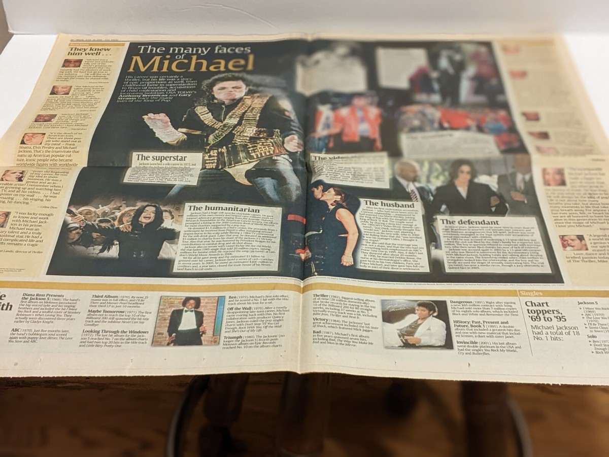 USA Today Michael Jackson Dies Complete Paper June 26-28, 2009