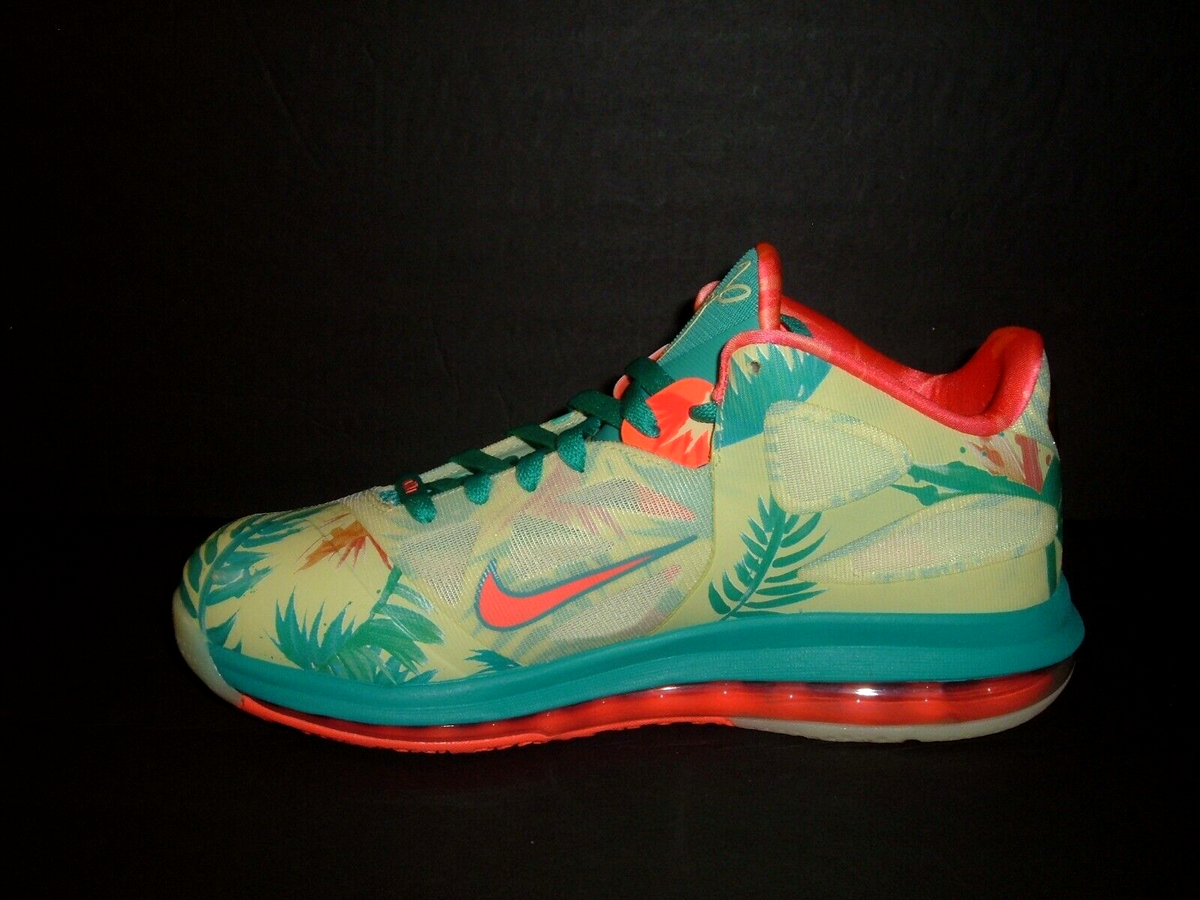 Nike LeBron 9 IX Low LeBronold Palmer Size 9 Men's NEW White Lime