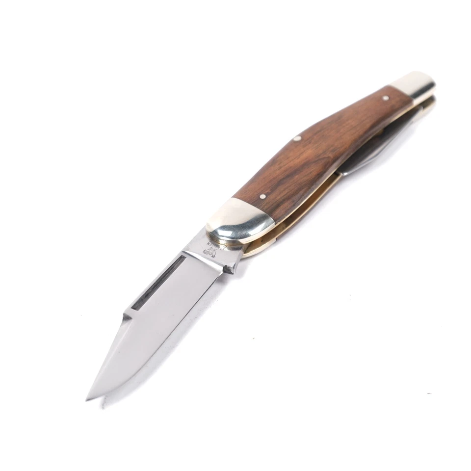 复古 NOS 德国 HEN & ROOSTER BERTRAM 独木舟折叠口袋刀 带开瓶器 — 第 2/4 张图片