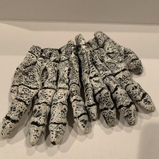 VintagePaper Magic Group Skeleton Hands Halloween Dress Up Gloves 2002 Stone