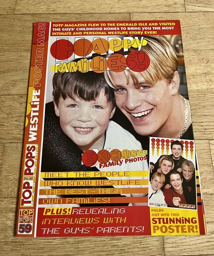 Poster gigante Westlife Boyband anni 90 rivista musicale Regno Unito top - Foto 13 di 13