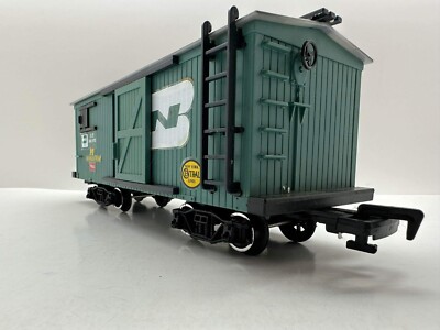 G Gauge New Bright Box Car Burlington Northern Frisco New York