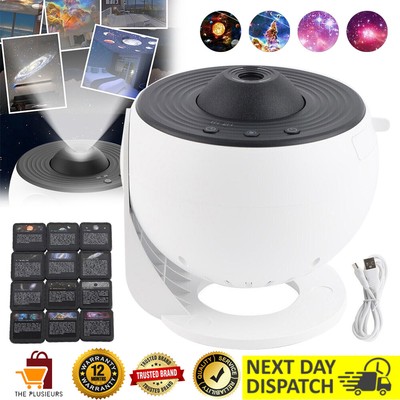 LED Galaxy Projector Starry Night Light Moon Star Sky Nebula Projection Lamp DE