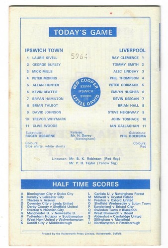 Ipswich Town - 1973-74 - Home Football Programmes - Picture 23 of 45