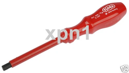 Elora 8mm Insulated Hex Allen Screwdriver Key VDE 1000V