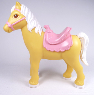 1993 Fisher Price Loving Family Dream Dollhouse Yellow Pony Horse Pink Saddle