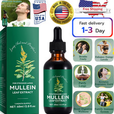 Mullein Drops for Lungs - Mullein Leaf Extract with Chlorophyll for Lung and Res