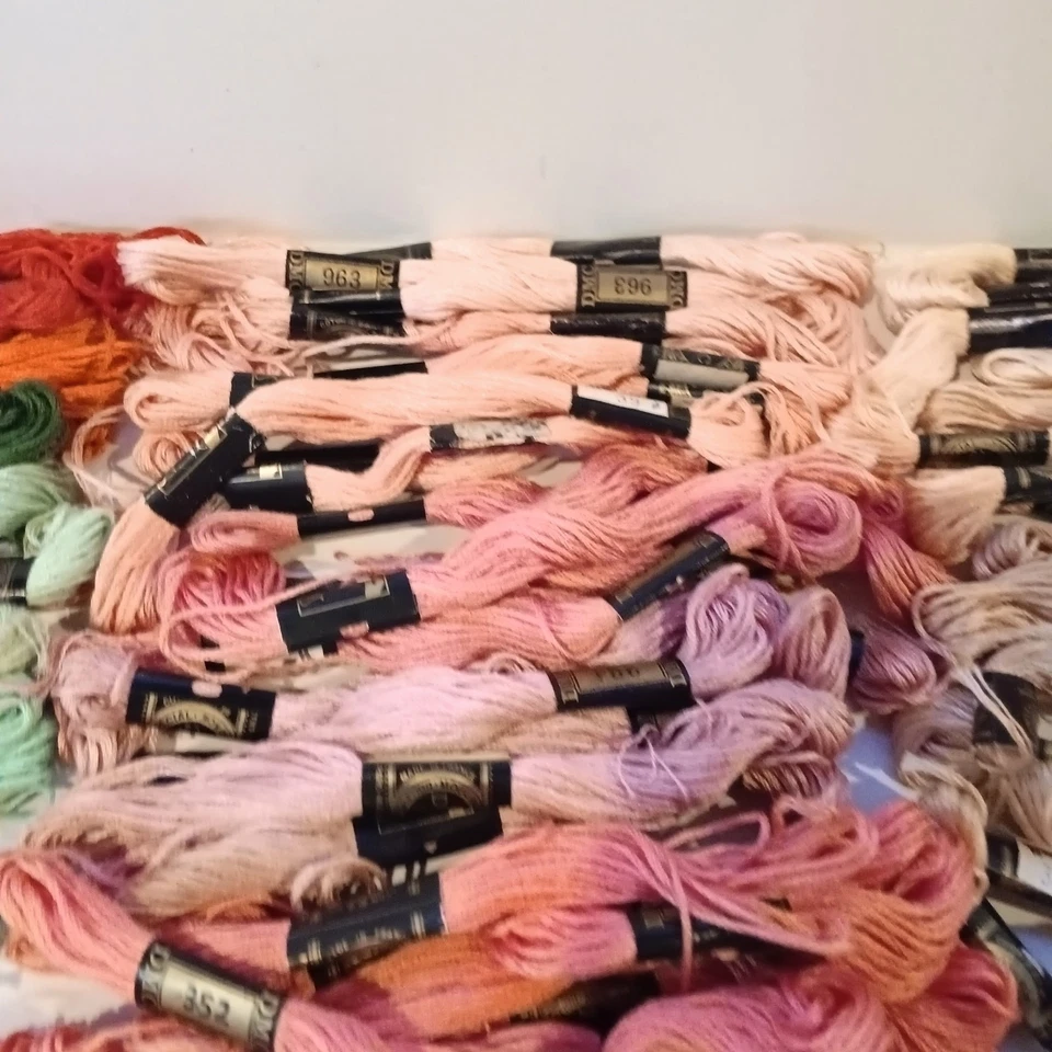 Vintage DMC Embroidery Floss-Lot Of 105 Skeins-Black Label-Made In France - Image 4 of 4
