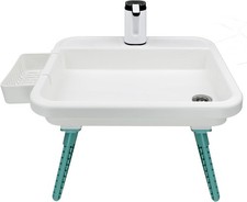 Portable Camping Sink Hand Washing Station with Electric Faucet  Lightweight