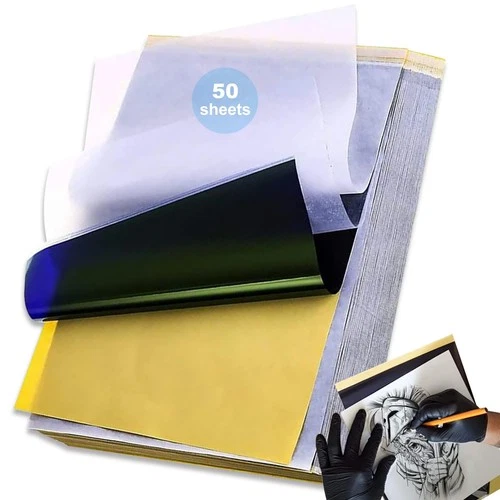 Papel de transferencia de tatuaje 50 hojas para transferencia de tatuaje - product listing photo