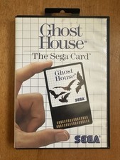 SEGA Ghost House The Sega Card 1986 Video Game w/ Case Sega Card 4002B