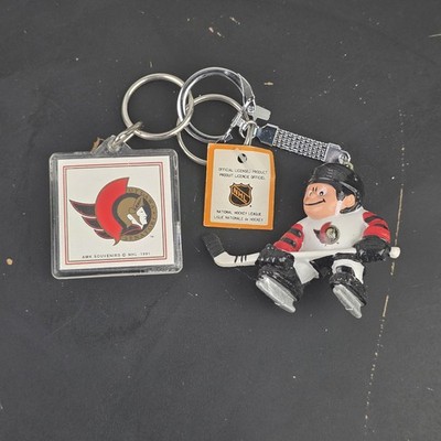 Ottawa Senators NHL Vintage Keychain Lot: 1991 AMK Logo & Lil' Sports Brat