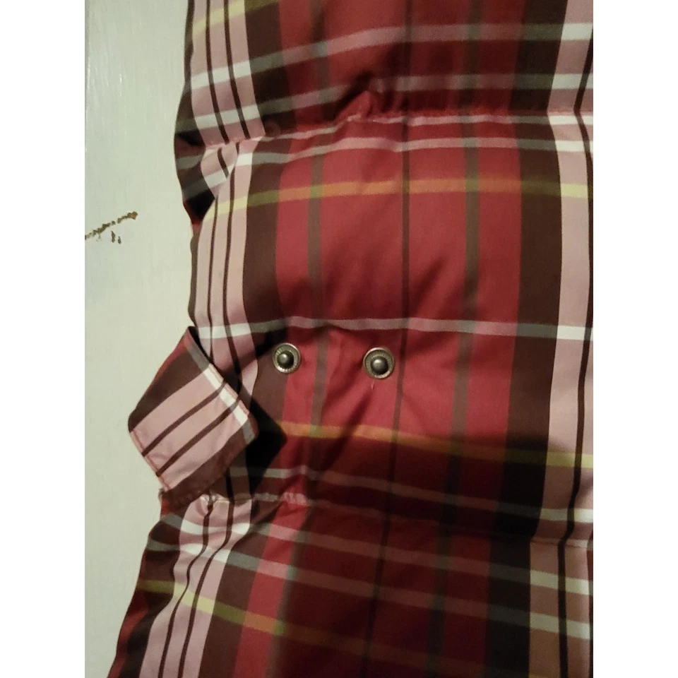 L.L. Chaleco acolchado a cuadros rojo plumón de ganso Bean XXL - Ropa exterior cálida de calidad premium Foto 4 de 4