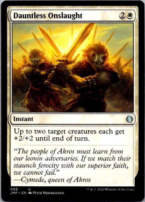 Dauntless Onslaught 99 Uncommon Jumpstart Magic: The Gathering Near Mint