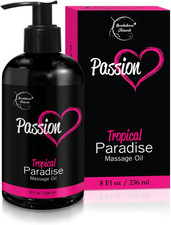 Passion Sensual Massage Oil for Date Night  100 Natural Body Oil for Couples w
