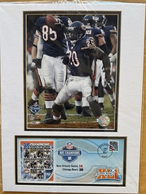 NFL NFC Champions 2007 Chicago Bears Sealed First Day Cover Photo Matted