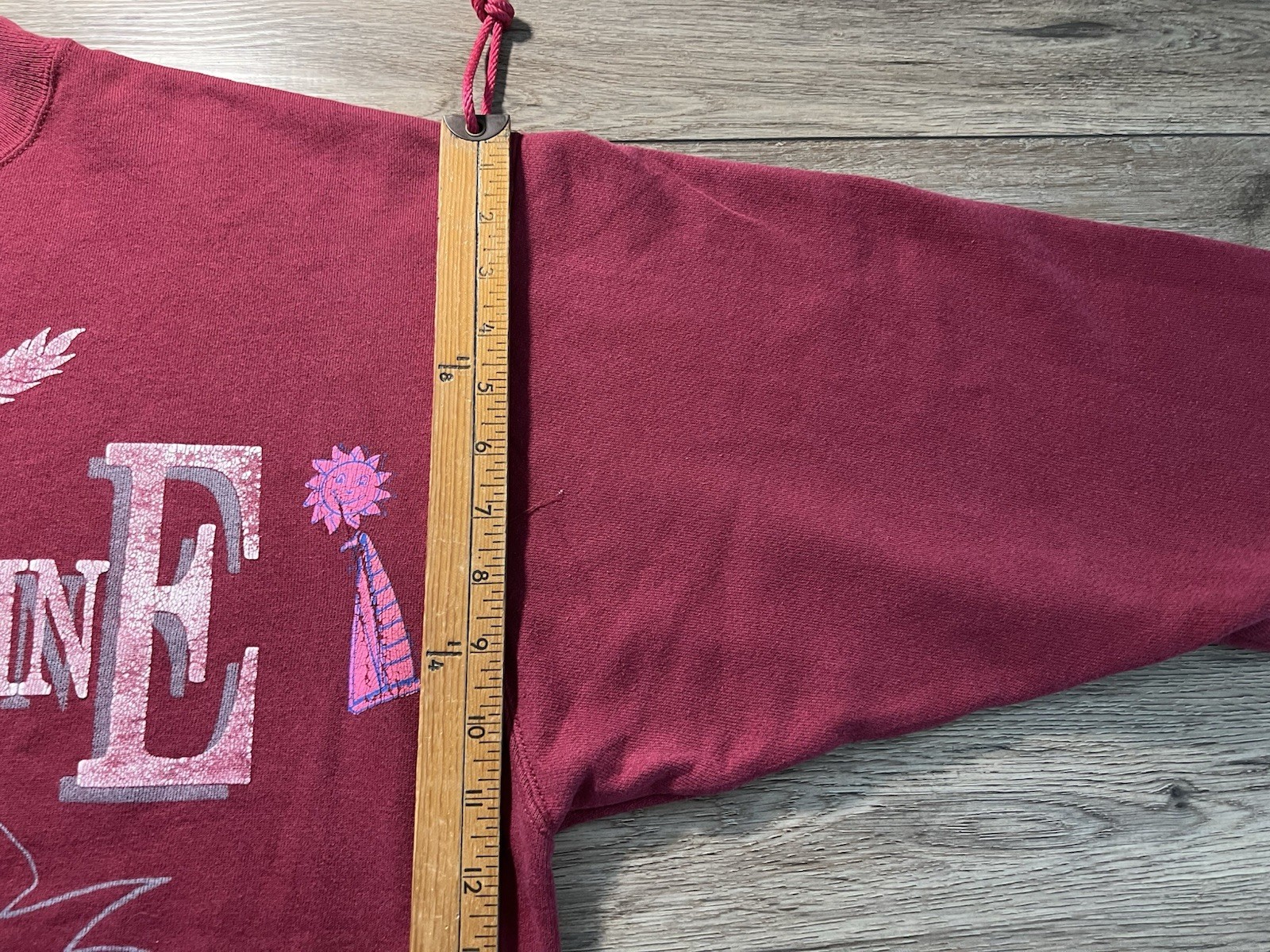 Vintage St. Augustine Florida Red Pullover Sweats… - image 5