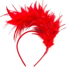 Feather Fascinator Women Headpiece Halloween Merry Christmas Tea Party 20s 50...