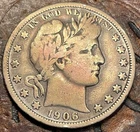 1906-O Barber Half Dollar USA 🇺🇸 Historic Silver Coin 🔥