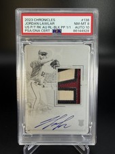 2023 Panini Chronicles Americas Pastime Jordan Lawlar Patch Auto 1/1 PSA Plate