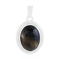 Cavill Damen AnhäNger 925 Sterling Silber Pietersit 7,63Ct Oval Natur