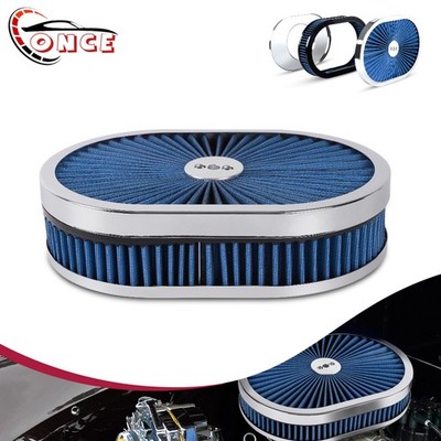 12'' Air Cleaner Set High Flow 4-Barrel Carburetor 5-1/8'' Neck Washable Muscle