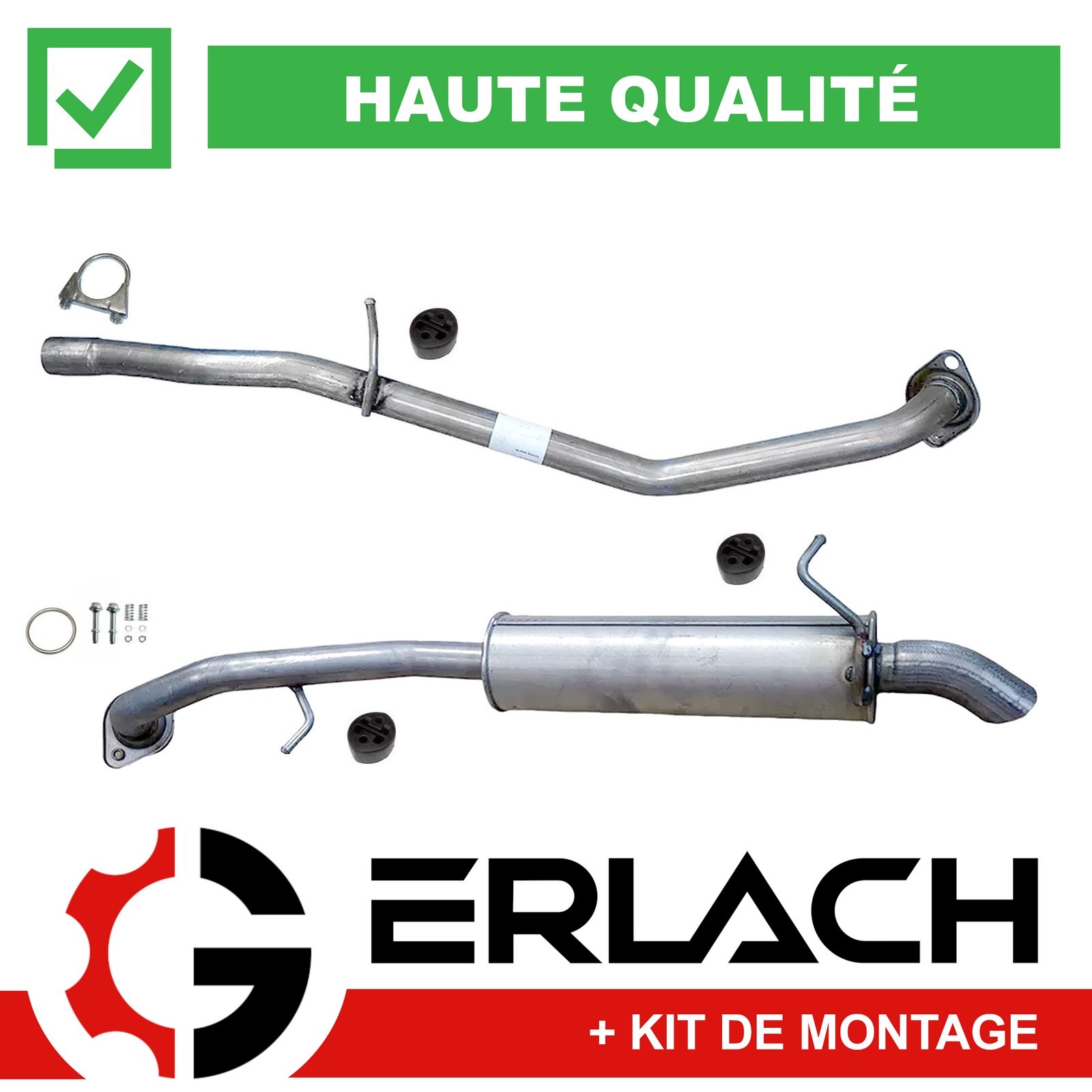 Echappement Toyota Verso 2.0 D4D pot silencieux arriere 10444 acier