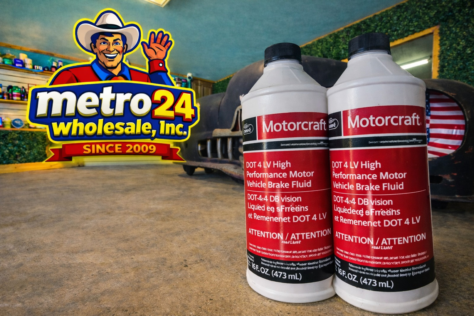 (2) Motorcraft DOT 4LV High Performance Brake Fluid (16oz) PM-20 -same as dealer