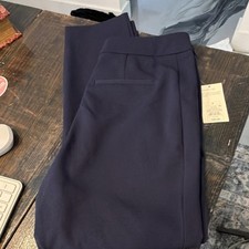 A New Day Women's Skinny Dress Pants Navy Polyester Solid Size 8 Regular