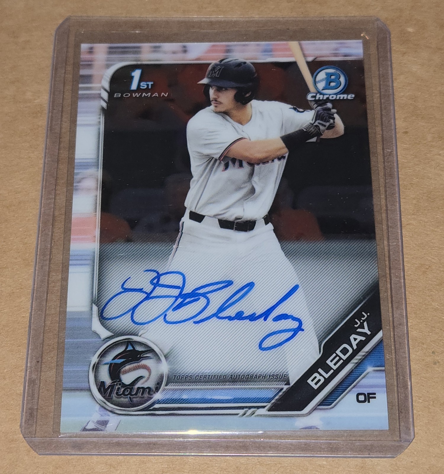 JJ Bleday 2019 Bowman Draft Chrome Auto #CDA-JJB 1st Bowman