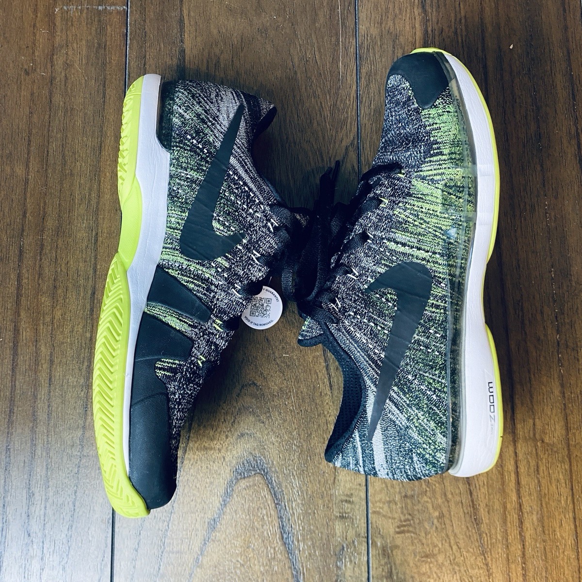 Nike Roger Federer 2017 Indian Wells Miami Zoom Vapor Flyknit Size