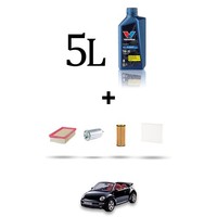Hoffcar Wartungsset 4 Filter Und 5L ÖL FüR Vw New Beetle / Cabrio 1.9 Tdi 77KW