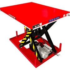 Electric Hydraulic Scissor Lift Table, 2,200 lb. Capacity, 48" x 36" Platform