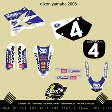 Yamaha Yz 125 Yz 250 2006 Dixon Yamaha Grand Prix Team Evo Mx Graphics Kit Decal