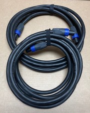 2 15 Foot SpeakOn-12 Gauge 4 Conductor Tour Grade Speaker Cables w/Neutrix NEW