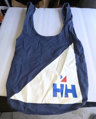 Helly Hansen Blue Shoulder Tote Bag Nautical Cotton Lightweight Medium