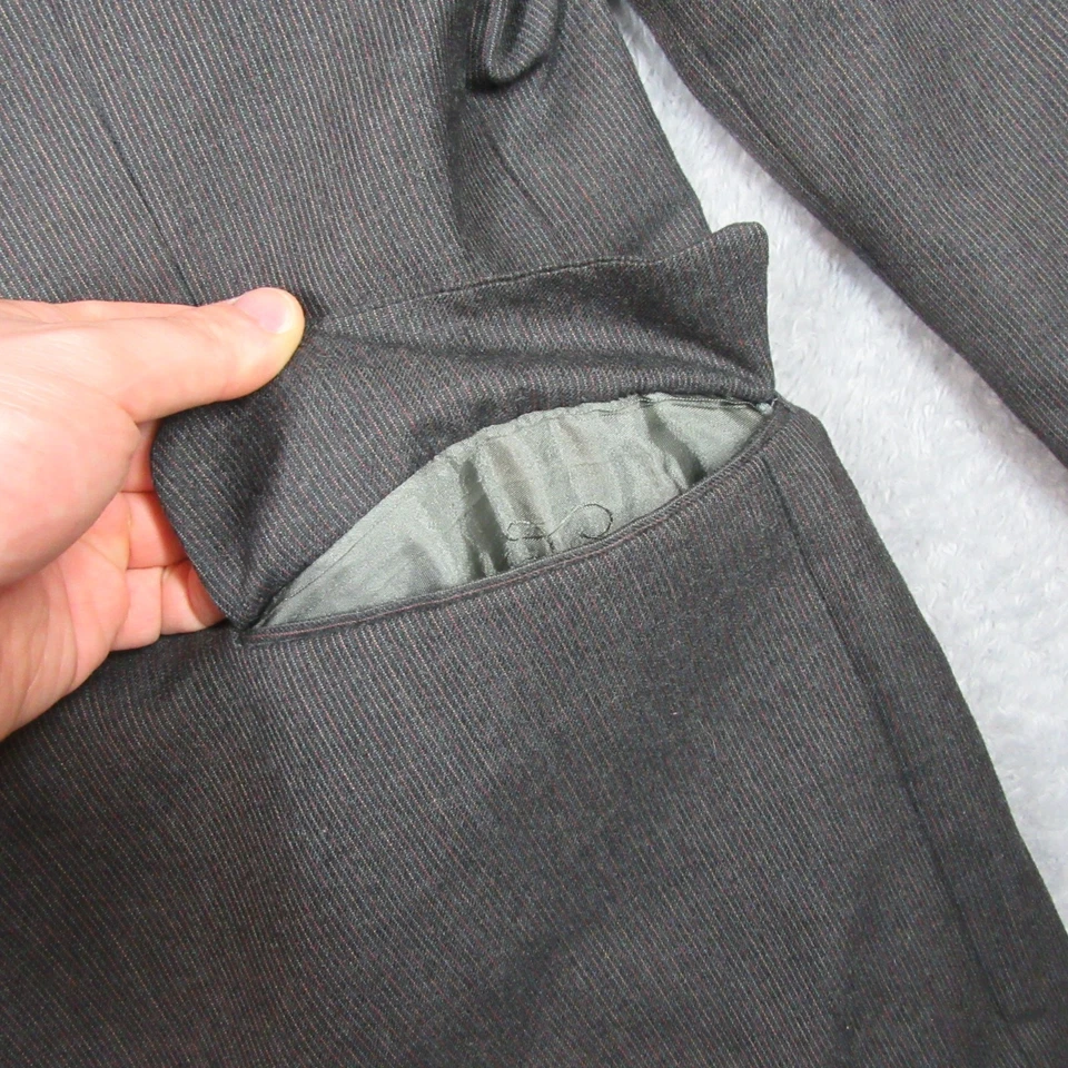 Traje Chaqueta De Colección Givenchy Para Hombre Talla 50 L Gris A Rayas Hecho en Unión EE. UU. París Foto 4 de 4