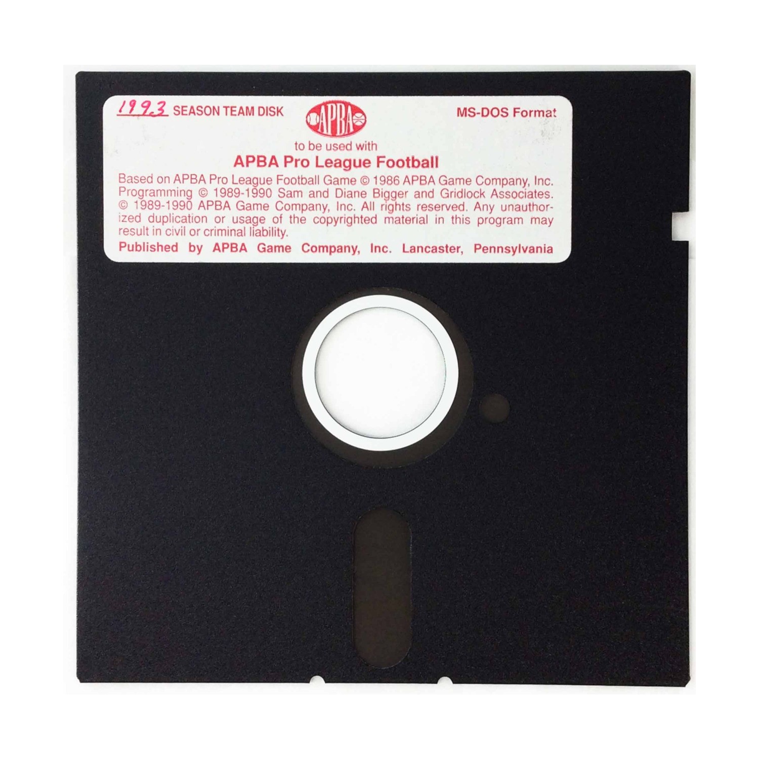 APBA Computer - Game - Sports Season Disk 1993 NM | eBay