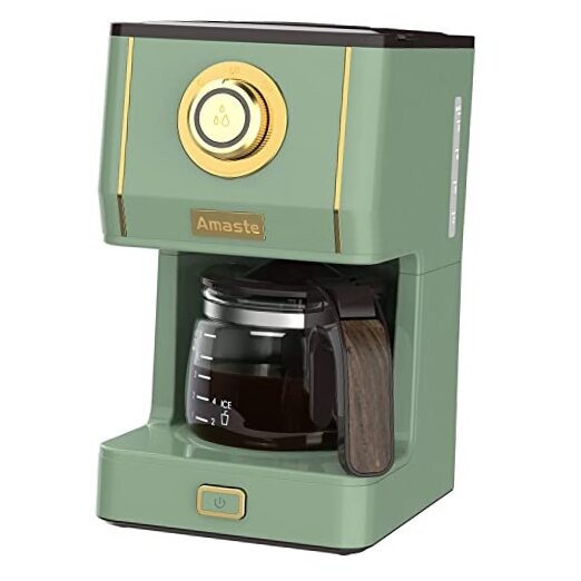 Drip Coffee Maker, Coffee Machine with 25 Oz Glass Coffee Pot, Matcha Green