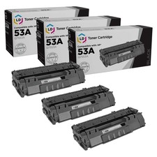 LD 3 Set Q7553A 53A Black Laser Toner Cartridge for HP LaserJet P2015dn M2727nfs