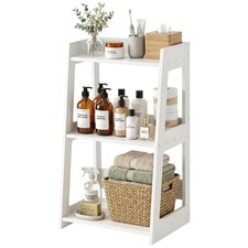 3-Tier Bathroom Ladder Shelf Freestanding, 15.7" W x 27.6" H