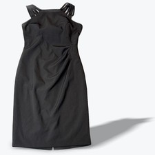 Vince Camuto Little Black Dress Strappy Sheath Cocktail